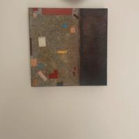 Quadro materico astratto