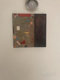 Quadro materico astratto