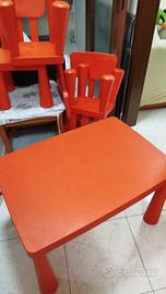 Tavolo con 4 sedie per bambini ikea