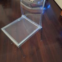 4 sedie  in plexiglass