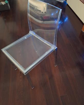 4 sedie  in plexiglass