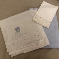 Set di lenzuola completo per culla della Brums