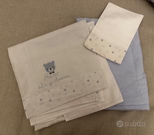 Set di lenzuola completo per culla della Brums