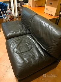 Poltrone pelle nera