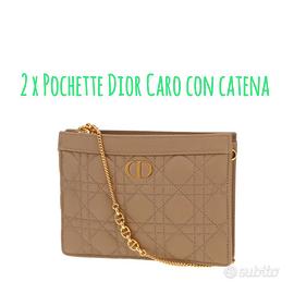 2x Dior® pochette Caro con catena (2 PZ.)