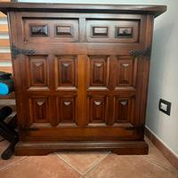 Comò con letto singolo a scomparsa