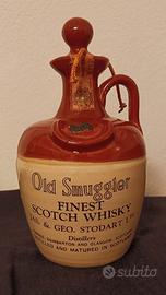 BOTTIGLIA VUOTA IN CERAMICA OLD SMUGGLER SCOTCH