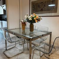 Tavolo Ikea allungabile 120-185 con sedie