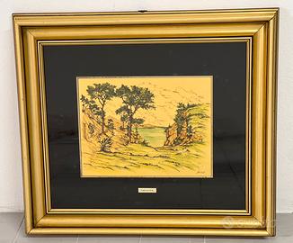 Quadro con foglia d’oro 23k