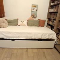 Letto IKEA FLAXA con letto estraibile + materasso