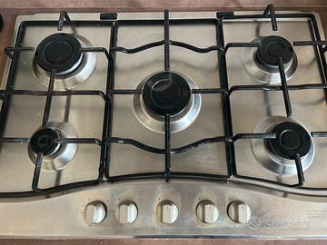 Piano cottura gas 5 fuochi hotpoint ariston