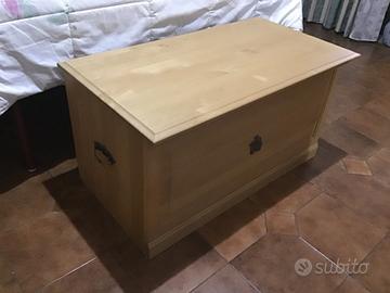 Scatola porta-giocattoli o contenitore in legno