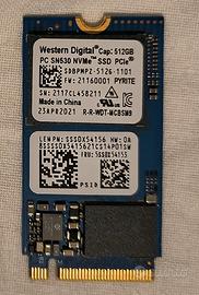 SSD western Digital SN530 NVMe PCIe 512gb
