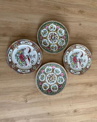 Set Piatti in Porcellana Cinese "Rose Canton"