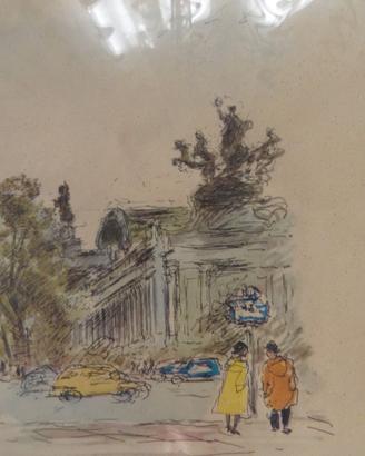 MICHELE CASCELLA PARIGI 1955 LITOGRAFIA-STAMPA