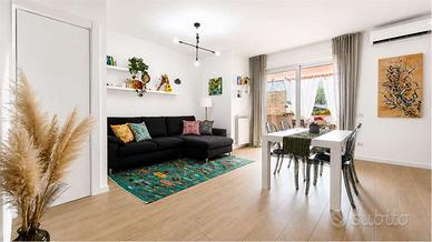 Appartamento bilivelli con veranda