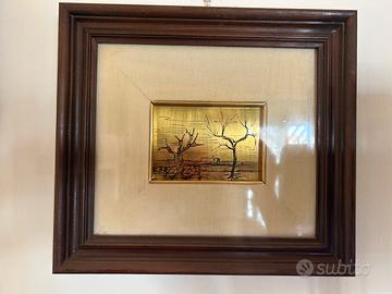 Quadro Vintage Lamina Oro