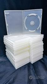 30 custodie dvd singole trasparenti nuove