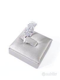 Anello trilogy in oro con diamanti