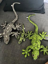 Simpatici peluche a forma di geco, set da collezio