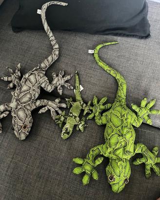 Simpatici peluche a forma di geco, set da collezio
