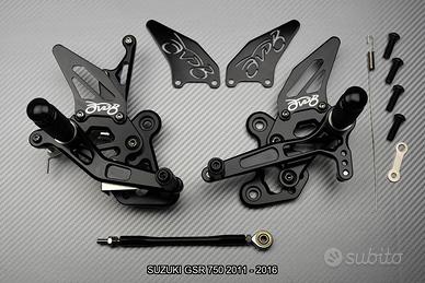 Pedane arretrate SUZUKI GSR 750 2011 - 2016