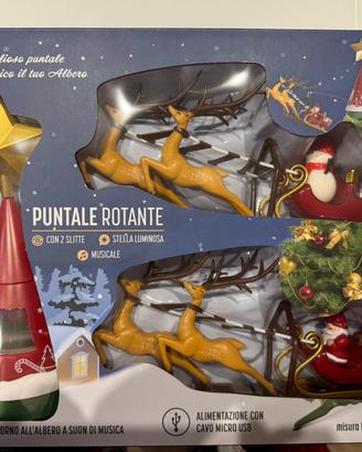 Puntale rotante natalizio