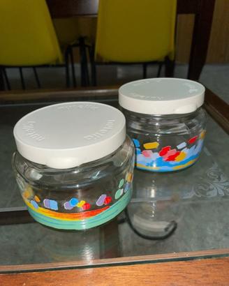 Coppia Barattoli Vintage Nutella Ferrero Anni 70