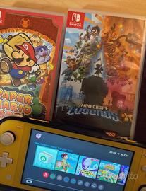 Switch lite gialla + giochi