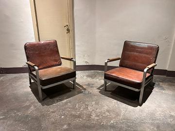 poltrona vintage anni 50 design  industriale 