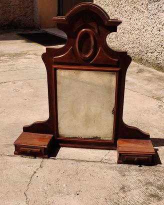 Specchiera legno primi 900 con specchio originale