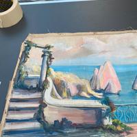 Olio su tela vintage