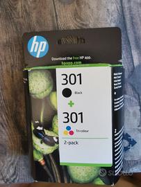 Cartuccia hp tricolore e nero inkjet 301