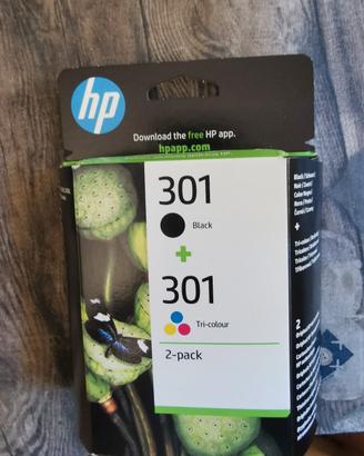 Cartuccia hp tricolore e nero inkjet 301