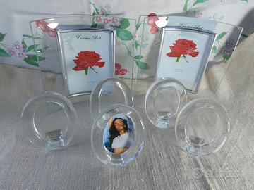 7portaritratti in vetro (bomboniere)