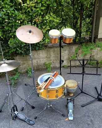 Batteria, Microfono e Bonghi (da sistemare pelle)