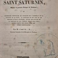 M. L'abbé - Histoire de Saint Saturnin - 1811