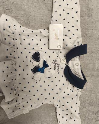 Completo 2 pezzi neonato 1-3 mesi 