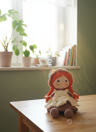 Bambola anna dai capelli rossi