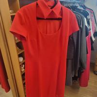 abito elegante moschino rosso