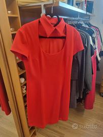 abito elegante moschino rosso
