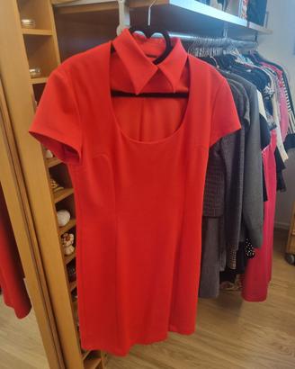 abito elegante moschino rosso