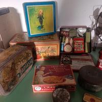scatole di latta vintage tolla Ferro