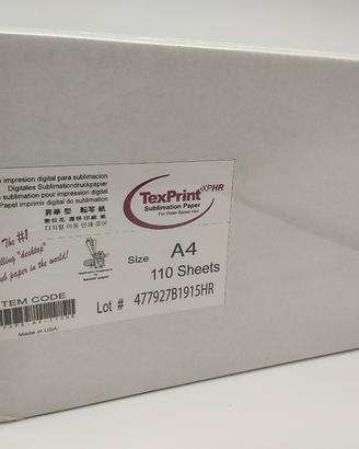 Carta Sublimazione TexPrint XPHR A4