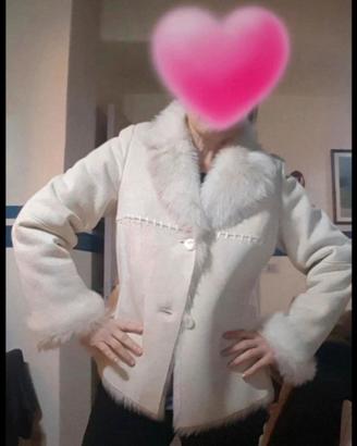 Eco Montone da donna color panna