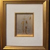 Quadretto con lavorazione lastra argento 925