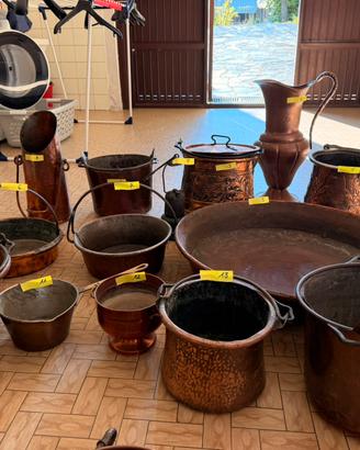 Suppellettili/oggetti in rame (e non) originali