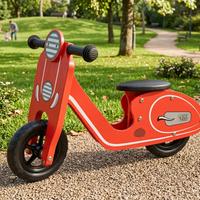 Balance bike bici senza pedali scooter rosso moto