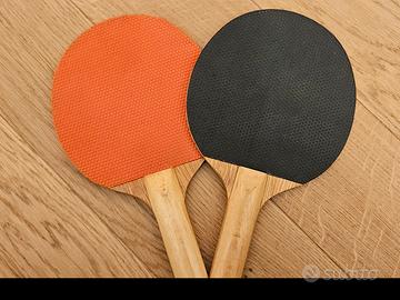 2 racchette da ping pong in legno