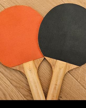 2 racchette da ping pong in legno